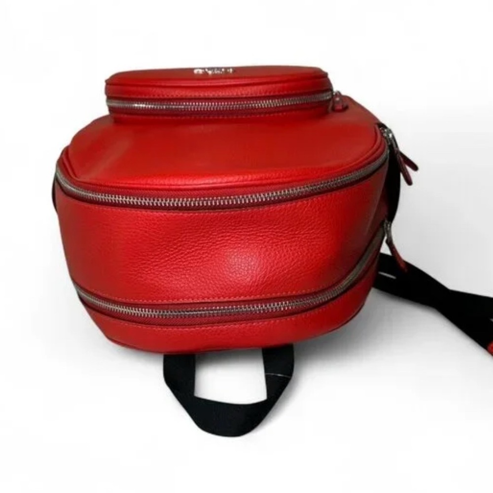 Coach Red Leather Backpack